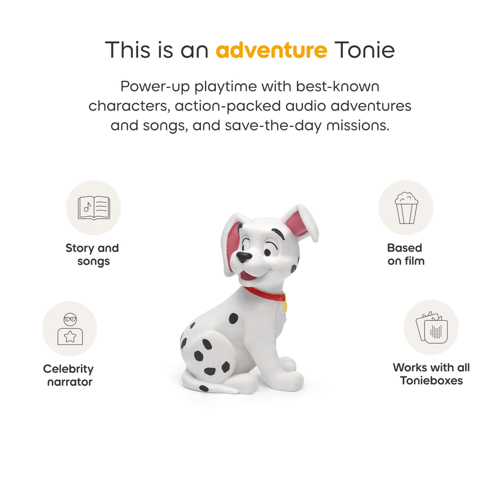 Tonies 101 Dalmatians songs and story tracklist for listening sessions.