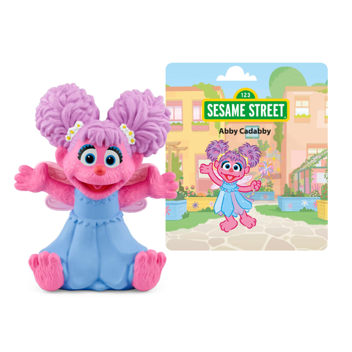 Tonies Abby Cadabby figurine portrait for imaginative play and early language exposure.