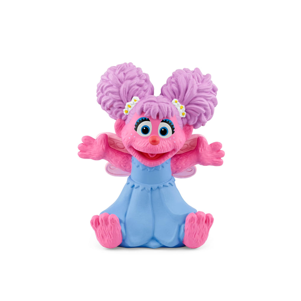 Tonies Abby Cadabby in Sesame Street scene supports vocabulary through songs and tales.
