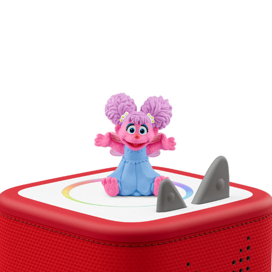 Tonies Abby Cadabby wand visual promotes pretend play and storytelling during quiet time.