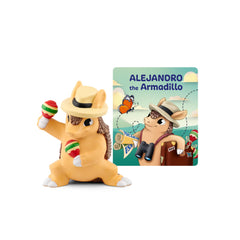Tonies Alejandro Armadillo toy figurine cover for bilingual playtime