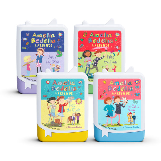 Tonies Amelia Bedelia 4 pack cover art for screen-free family listening