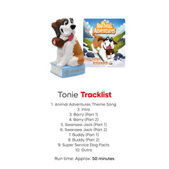 Tonies Animal Adventures content includes songs and stories for family listening sessions.