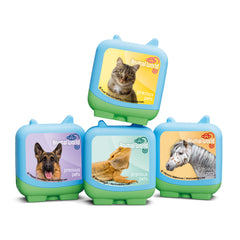 Tonies Animal World 4-pack box showing four adventures for imaginative play.