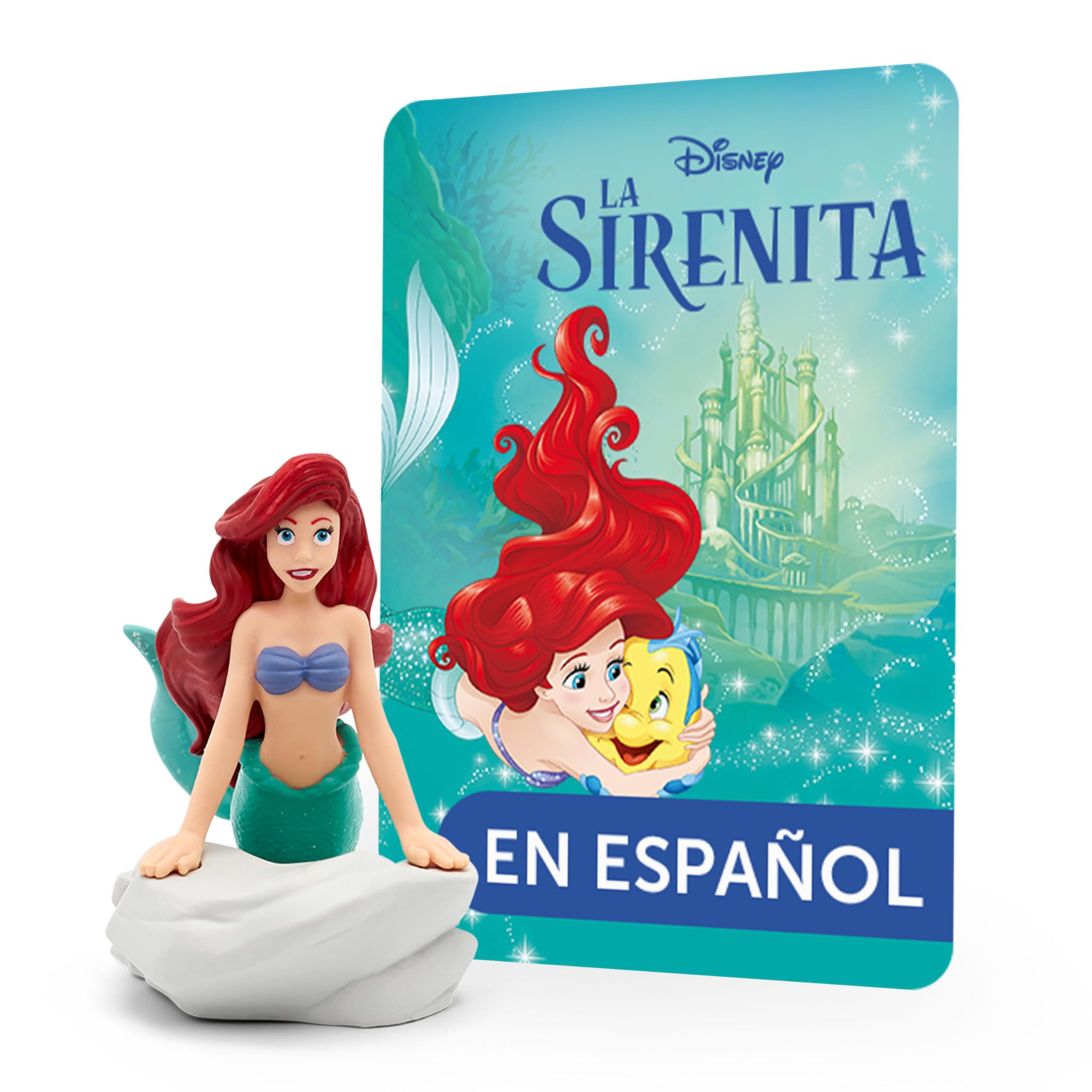 Tonies Ariel figurine close-up highlighting mermaid design for imaginative play.