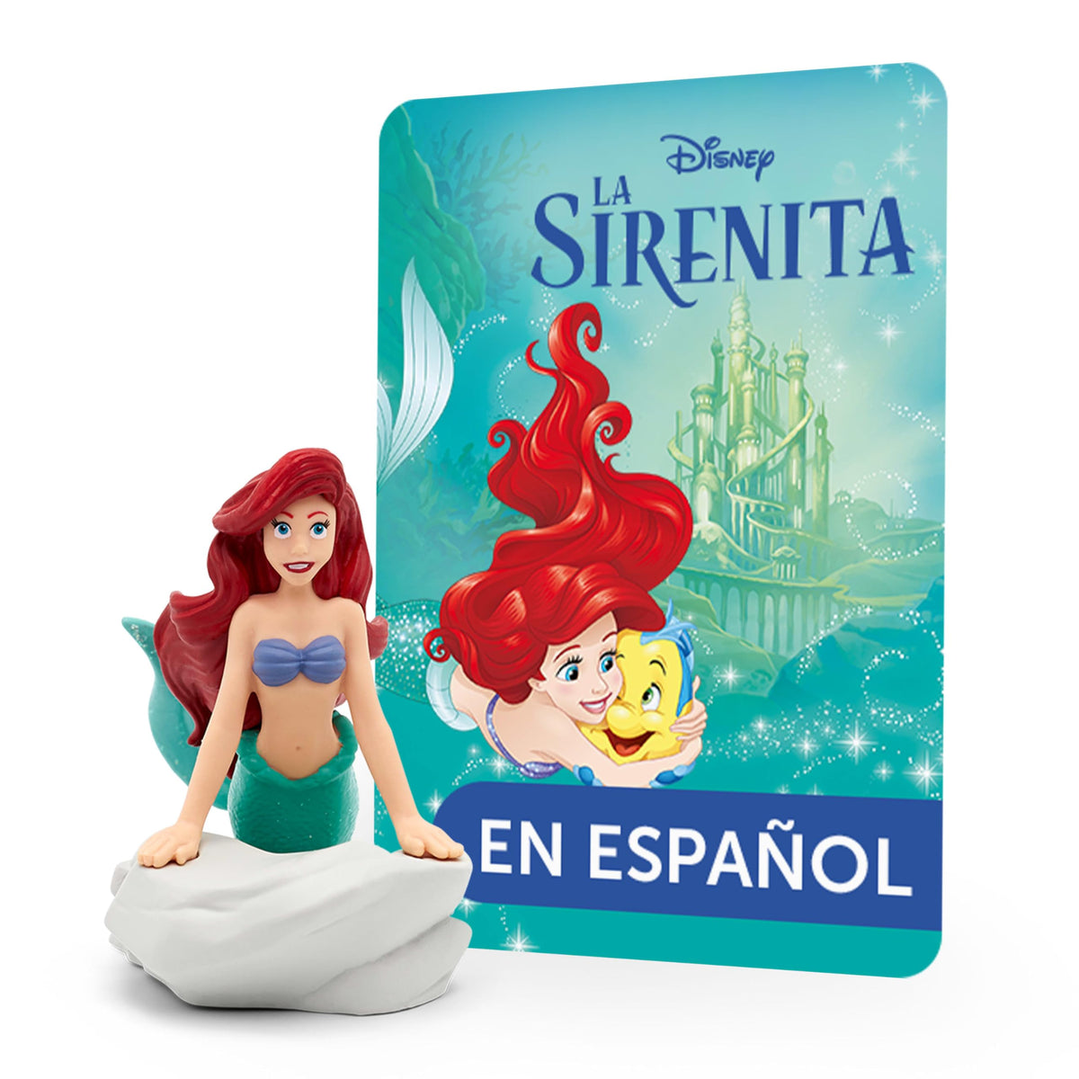 Tonies Ariel figurine close-up highlighting mermaid design for imaginative play.