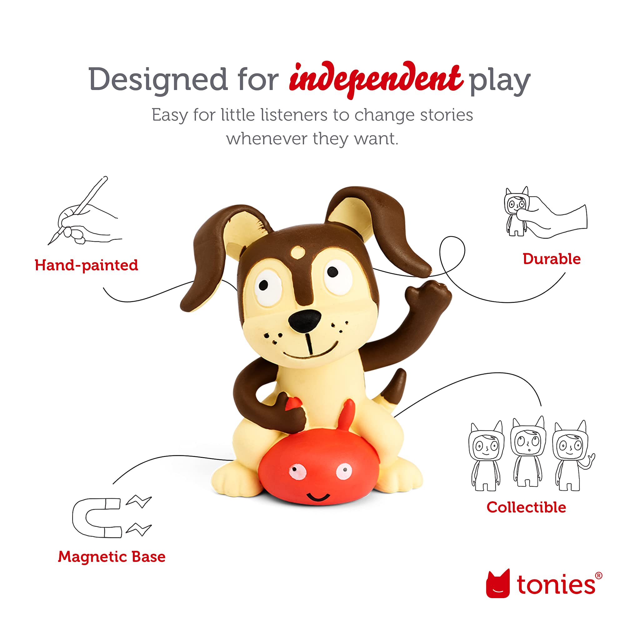 Automatic playback starts when a Tonie is placed on the box.