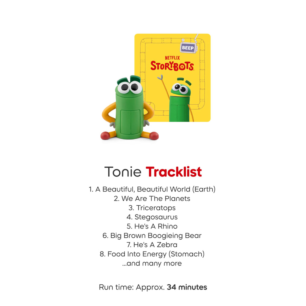 Tonies Beep tracklist illustration showcasing diverse songs for kids