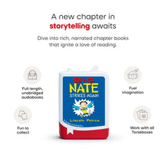 Tonies Big Nate narration by Fred Berman enhances engaging storytelling for listeners ages 8+.