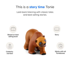Tonies Brown Bear supports bilingual language learning in English and Spanish.