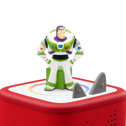 Tonies Buzz Lightyear Toy Story 2 figurine side view with sculpted details.