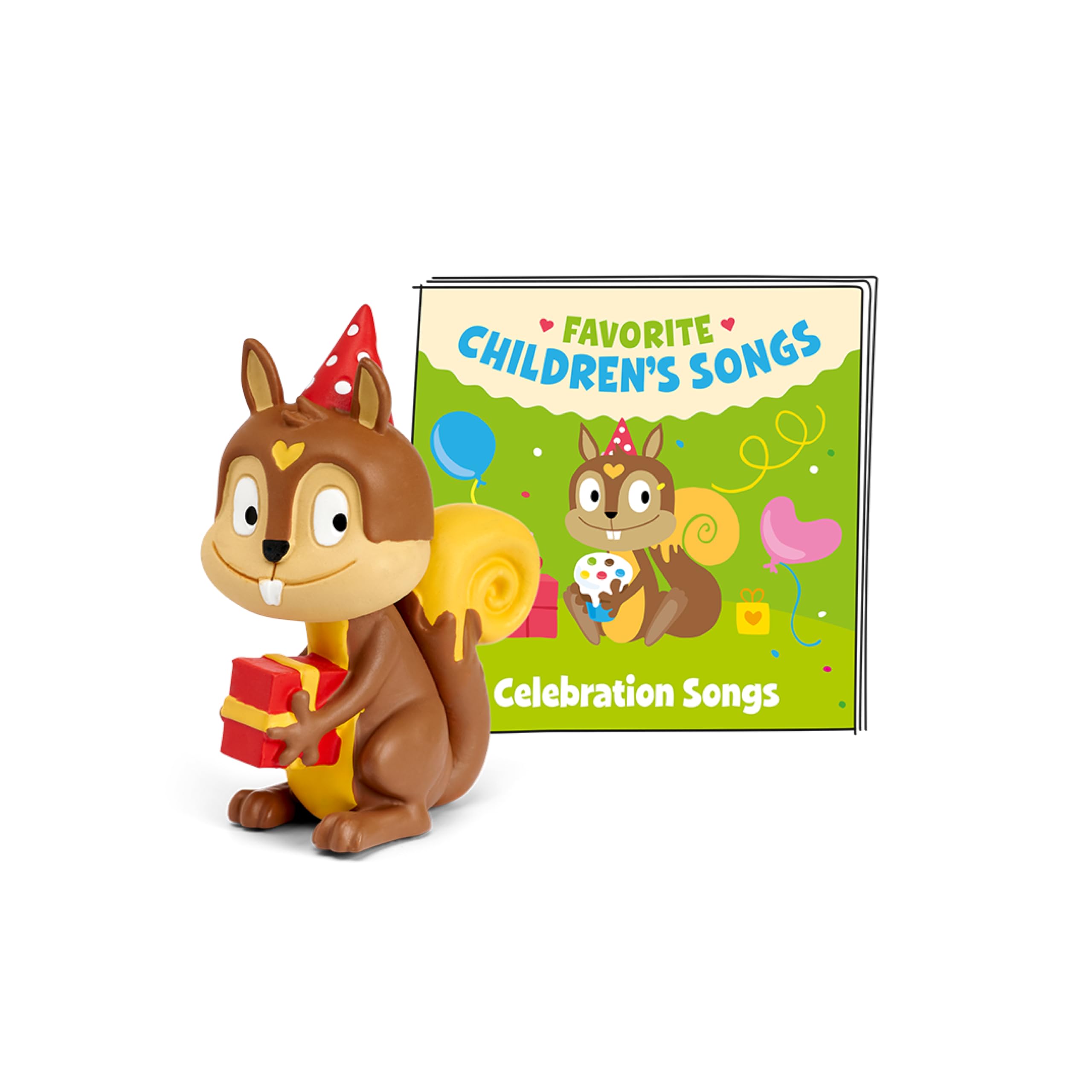 Tonies Celebration Songs figurine front view boosts imaginative play and musical exploration.