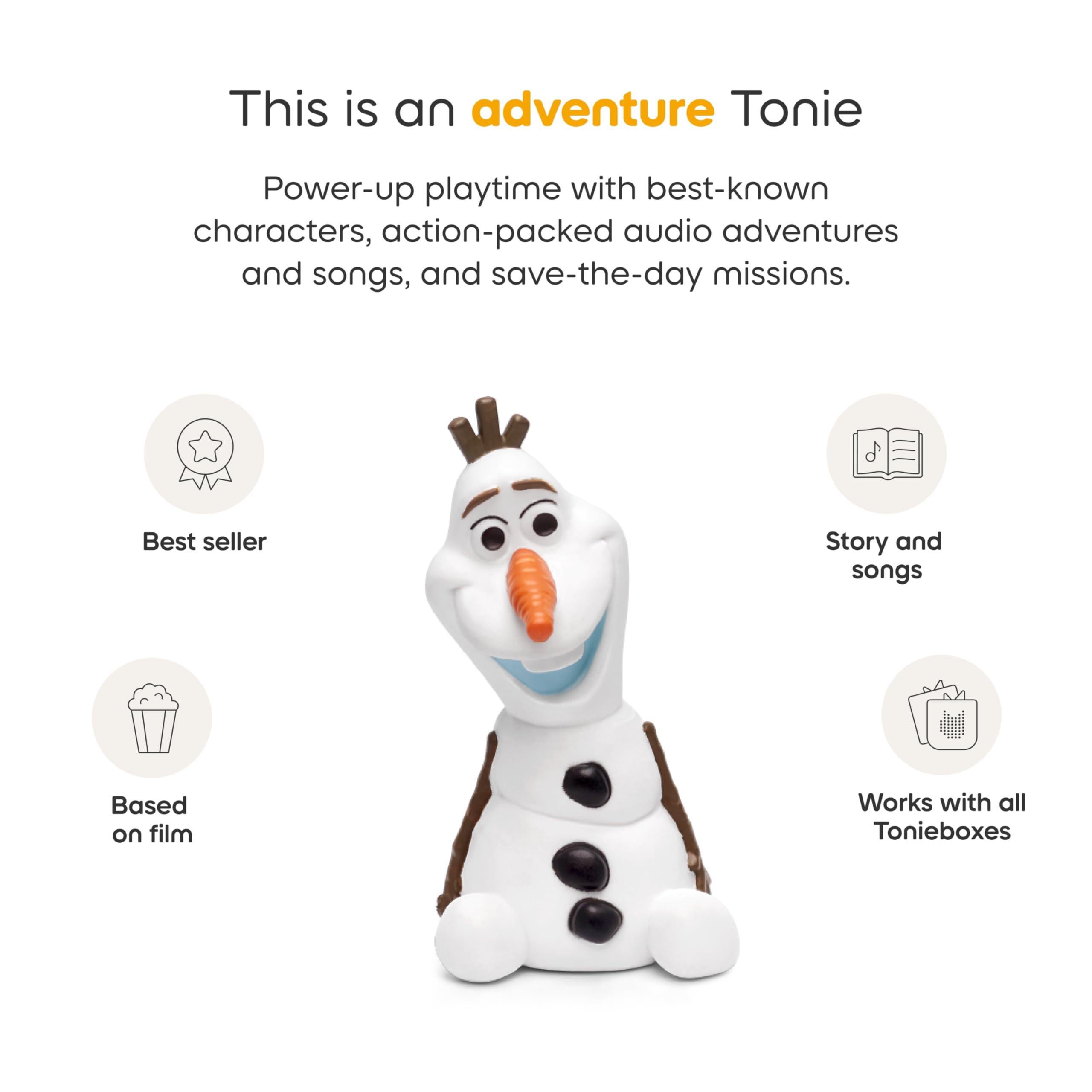 Tonies Olaf with Anna Elsa Kristoff Sven showcases Frozen character mix.