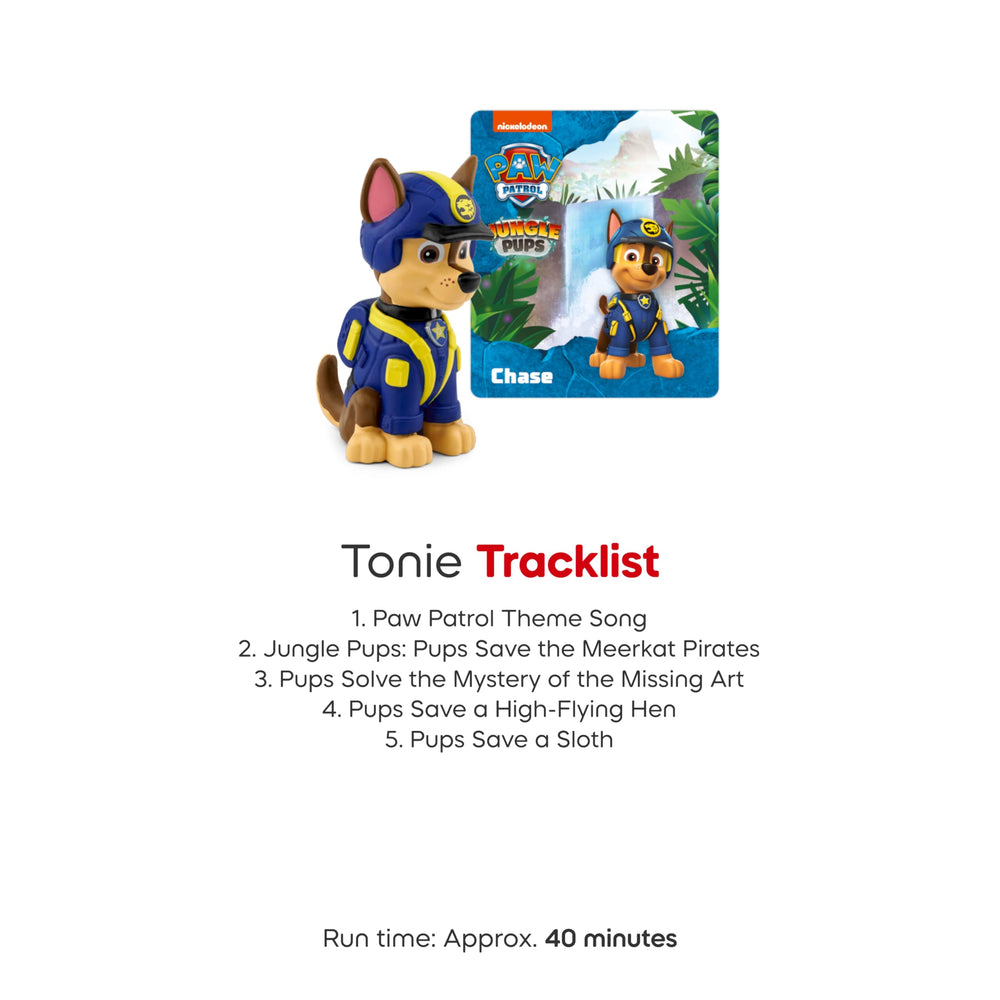 Tonies Chase Jungle Pups with Toniebox demonstrates easy use and setup.
