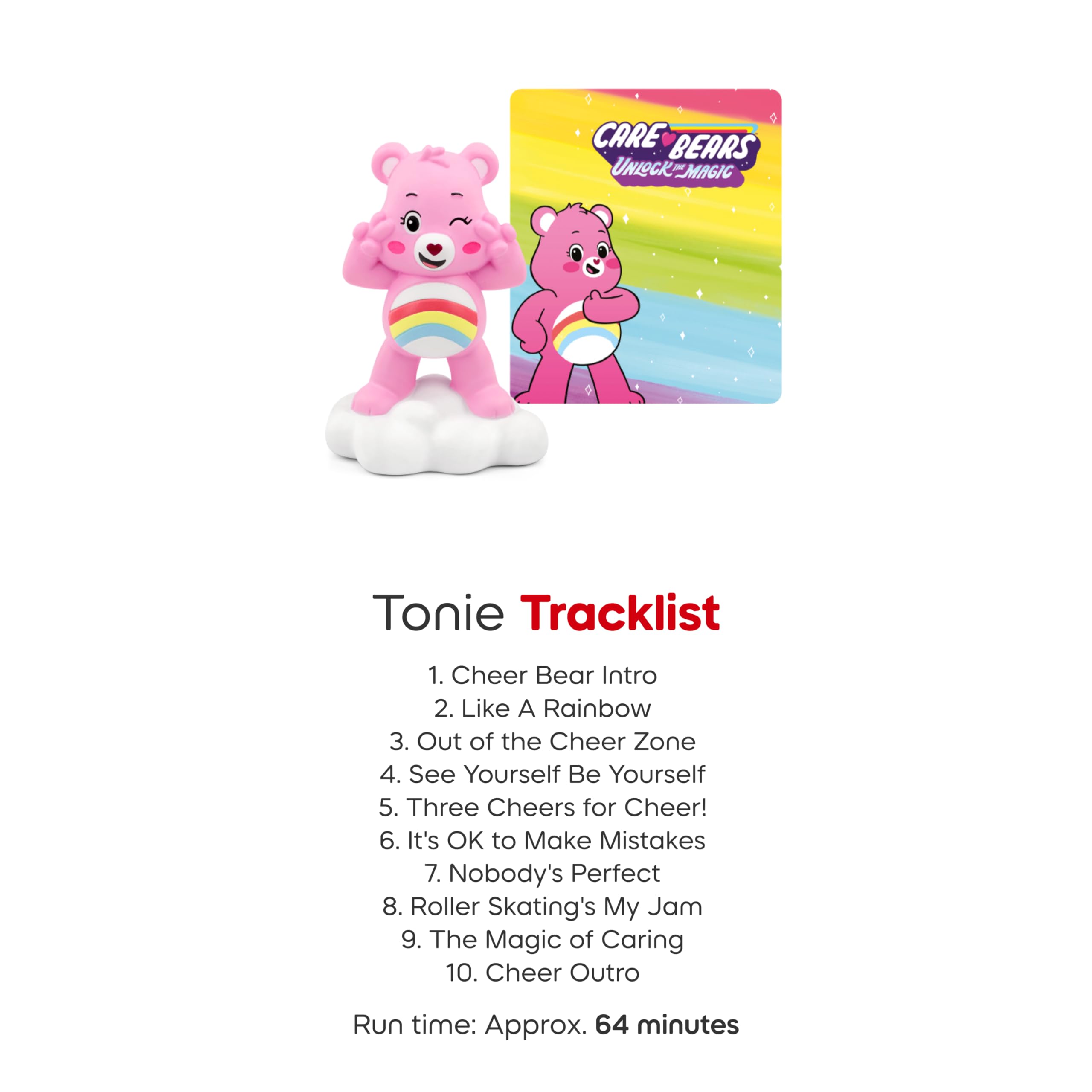 Tonies Cheer Bear story scenes highlighting engaging storytelling.