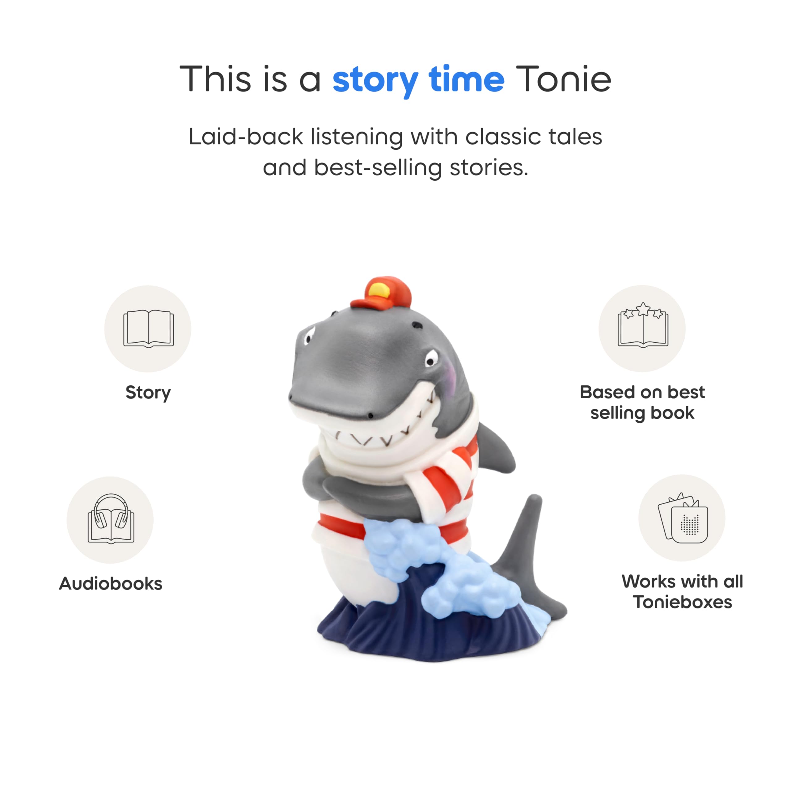 Tonies Clark the Shark with the pet story teaches responsibility.