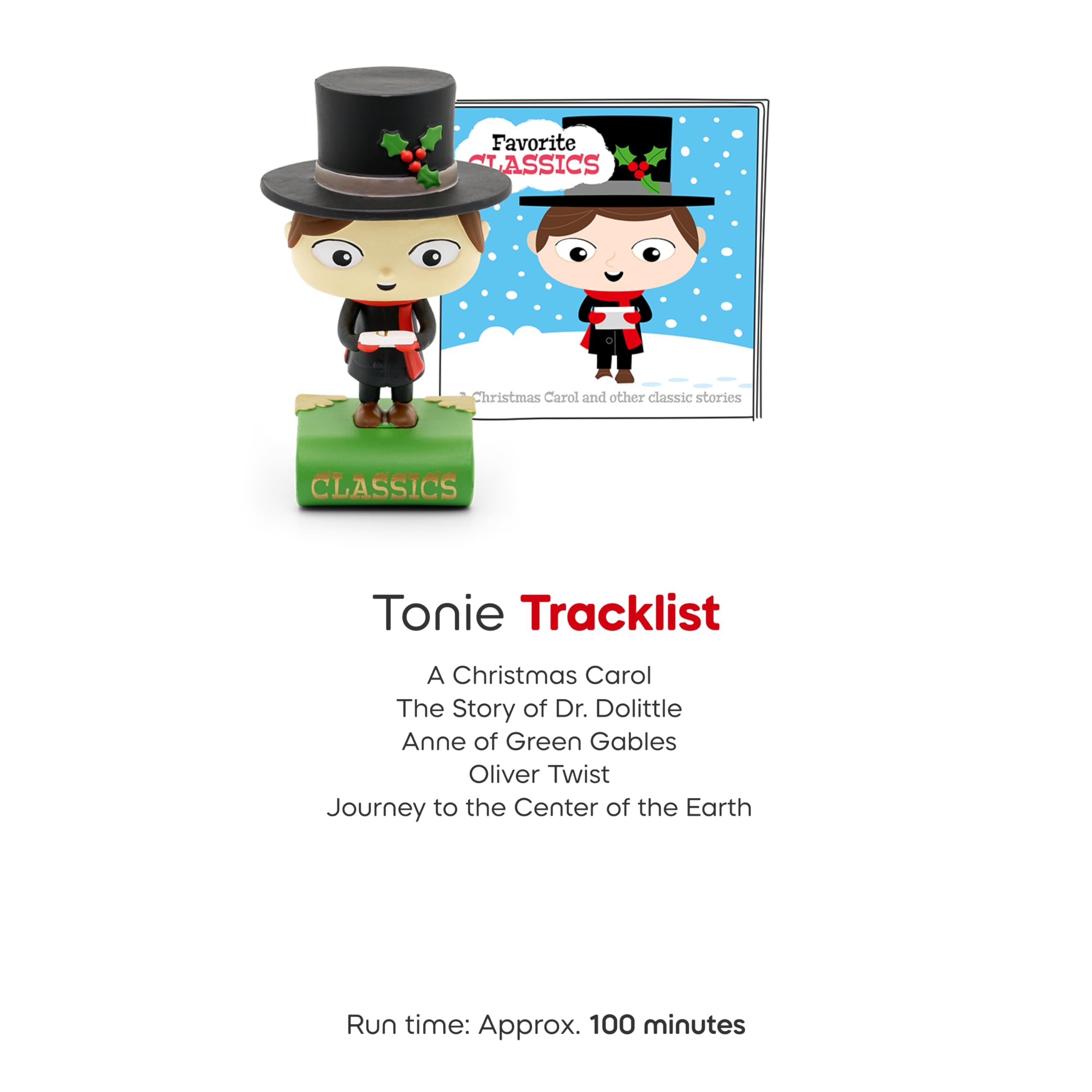 Classics artwork on Tonies packaging appeals to young readers.