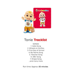Tonies CoComelon JJ friendly design suits early listeners and hands-on play.