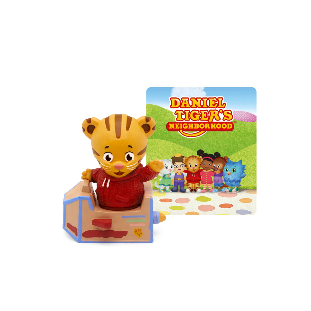 Tonies Daniel the Tiger figurine close-up showing durable, kid-friendly design for imaginative play.