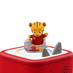 Tonies Daniel the Tiger playroom scene illustrating screen-free storytelling moments.