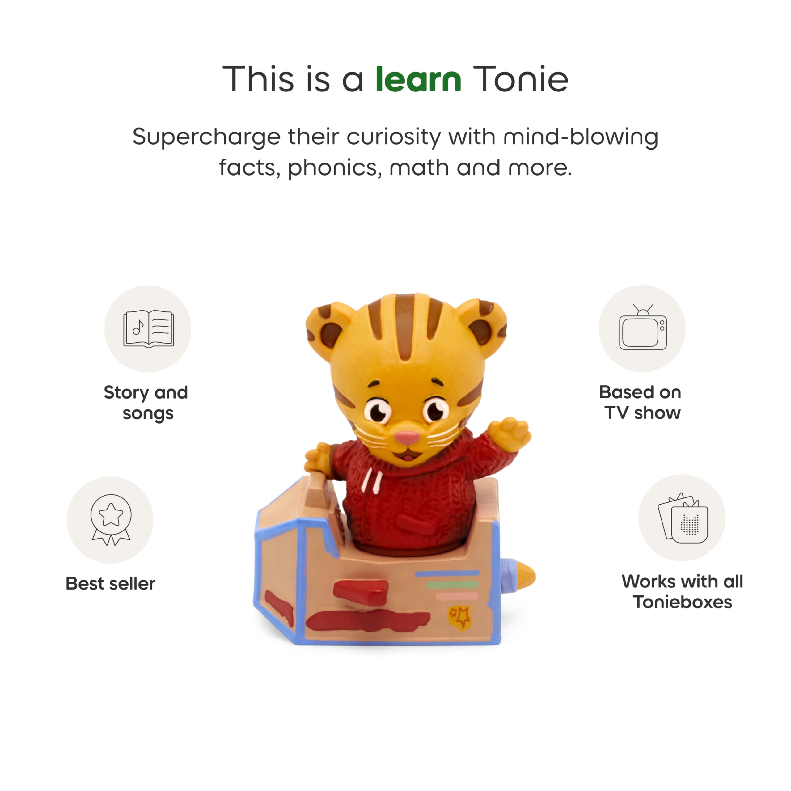 Tonies Daniel the Tiger song list featuring 14 tunes for routines.