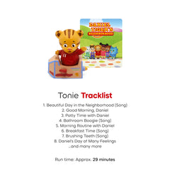 Tonies Daniel the Tiger texture detail highlighting soft, safe handling.