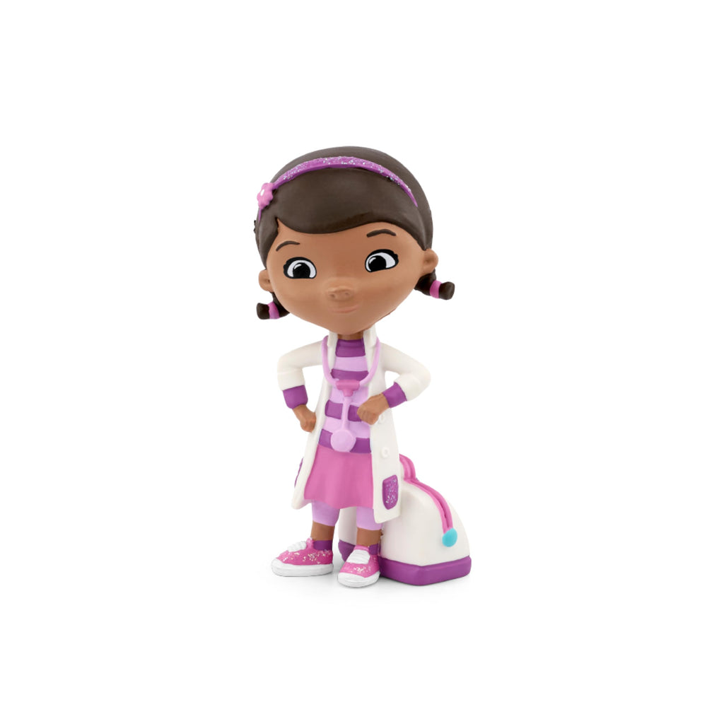 Tonies Doc McStuffins set featuring songs, guiding early music exposure and routine-friendly learning