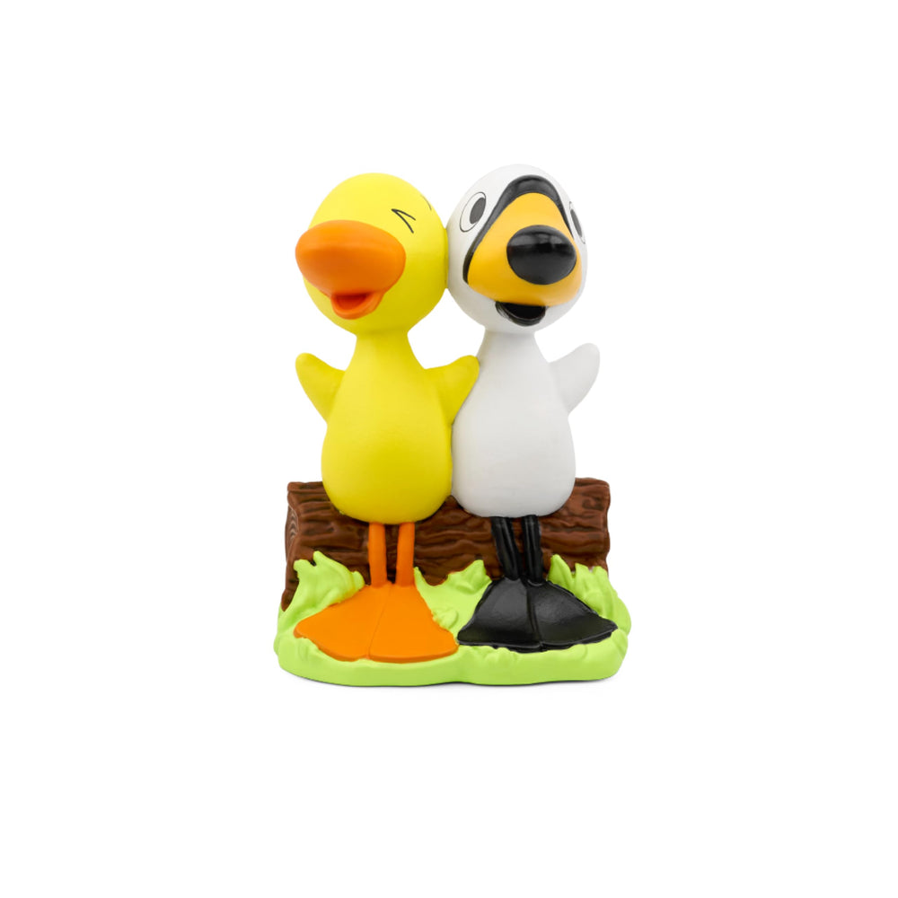 Tonies Duck & Goose adventuring with polka-dot ball inspires cooperative play.