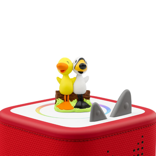 Tonies Duck & Goose figurine close-up showing friendly characters for imaginative play.