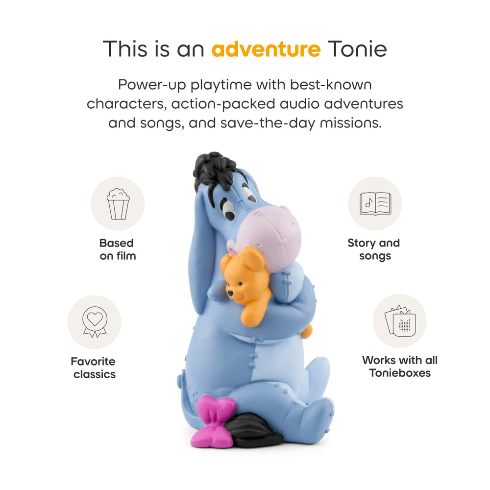 Tonies Eeyore on Toniebox supports easy listening sessions