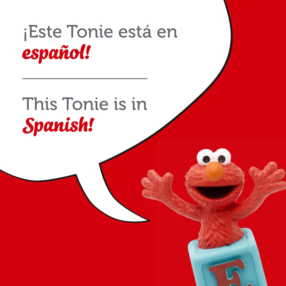 Sesame Street Elmo with tracklist of songs and stories for kids.