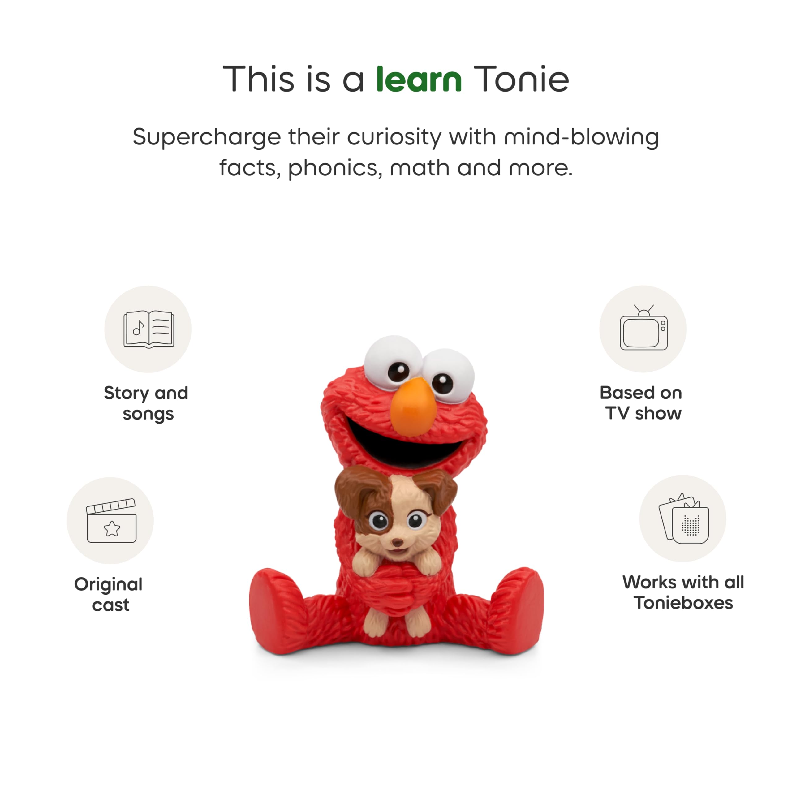 Tonies Elmo and Tango pet care theme image teaches responsible care through play.