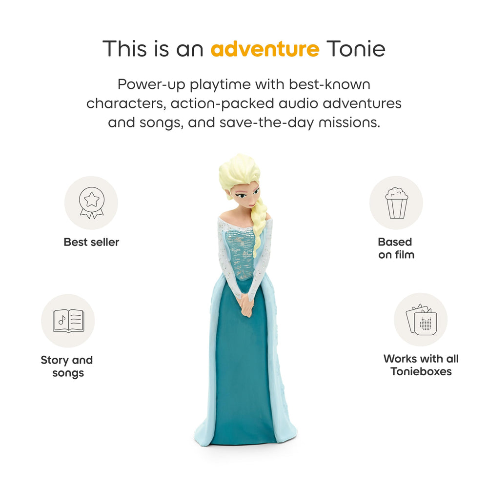 Tonies Elsa narration by Nolan North offers clear storytelling.