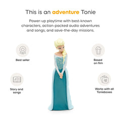 Tonies Elsa narration by Nolan North offers clear storytelling.