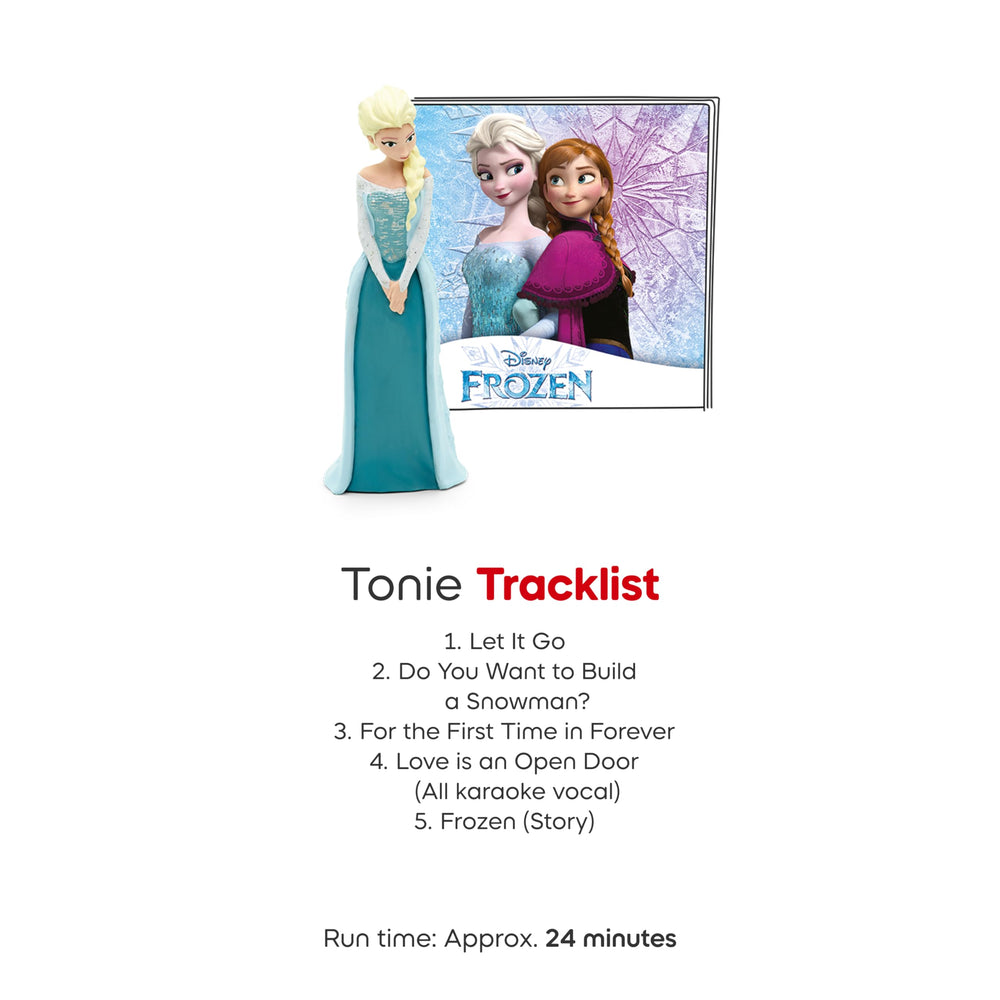 Tonies Elsa tracklist includes Let It Go and Snowman.