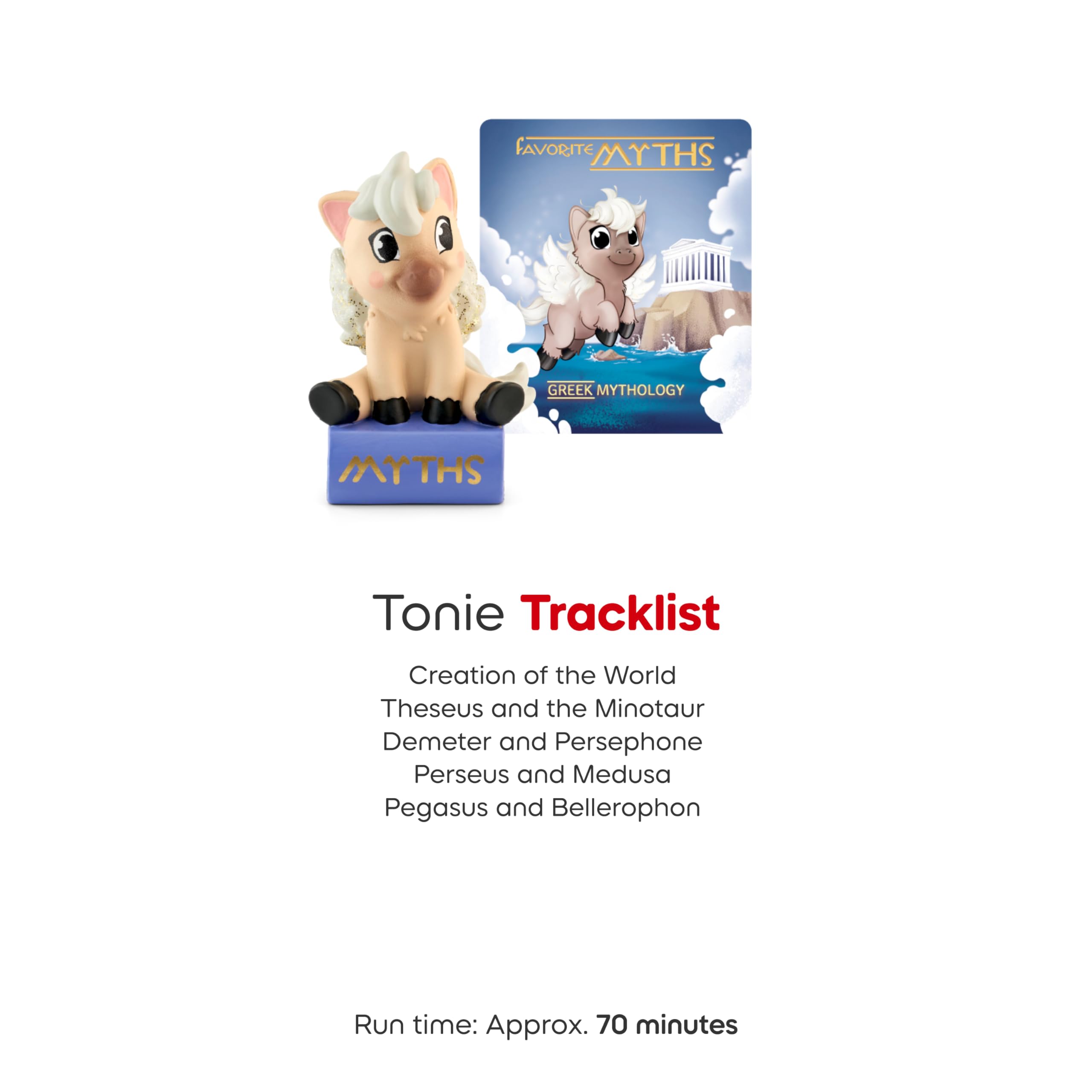 Tonies Pegasus and Bellerophon figurine offers mythic journeys and perseverance themes.
