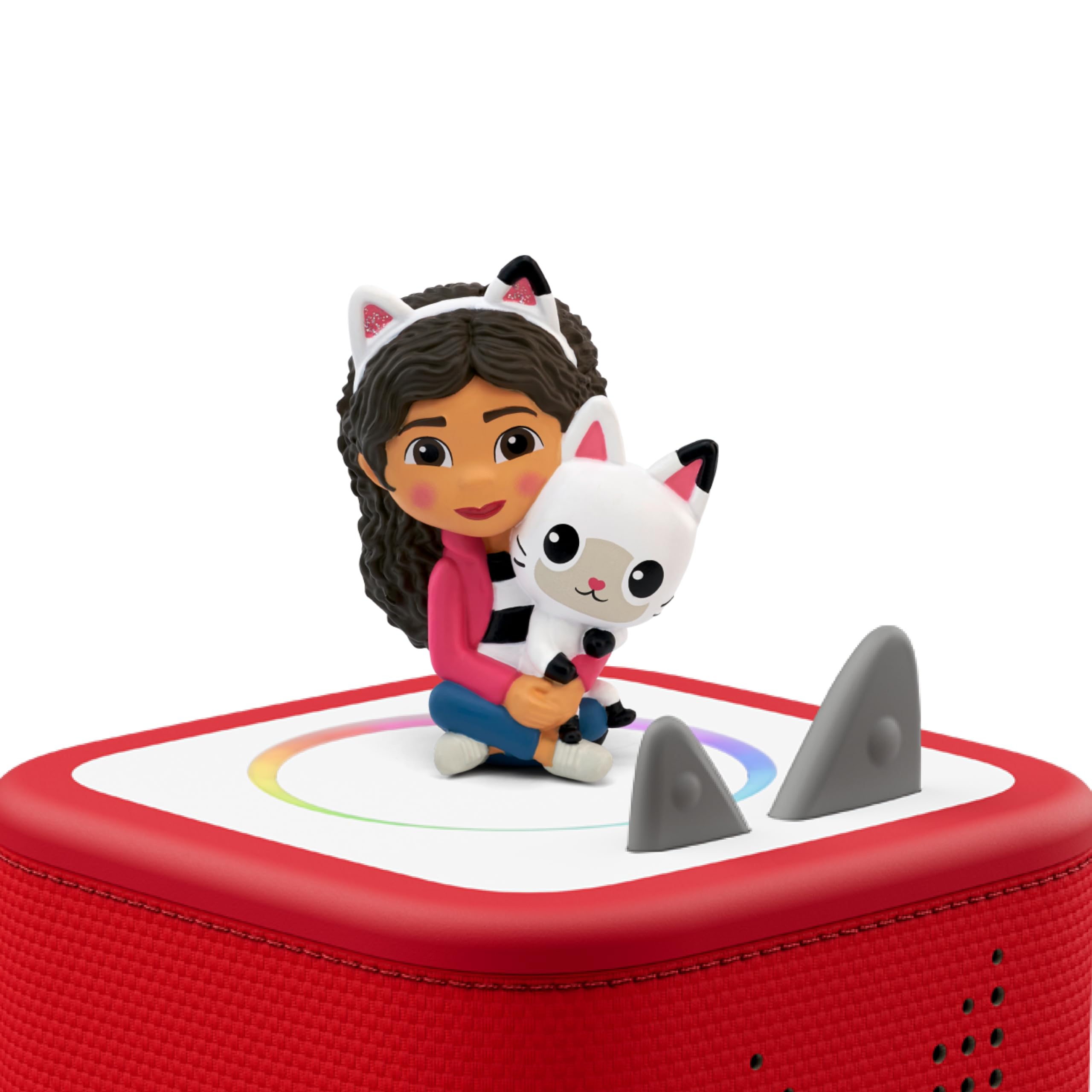 Tonies Gabby's Dollhouse DJ Catnip microphone highlights music-themed role-play and rhythm exploration.