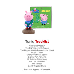 George stories tracklist highlighted on the packaging for quick discovery.