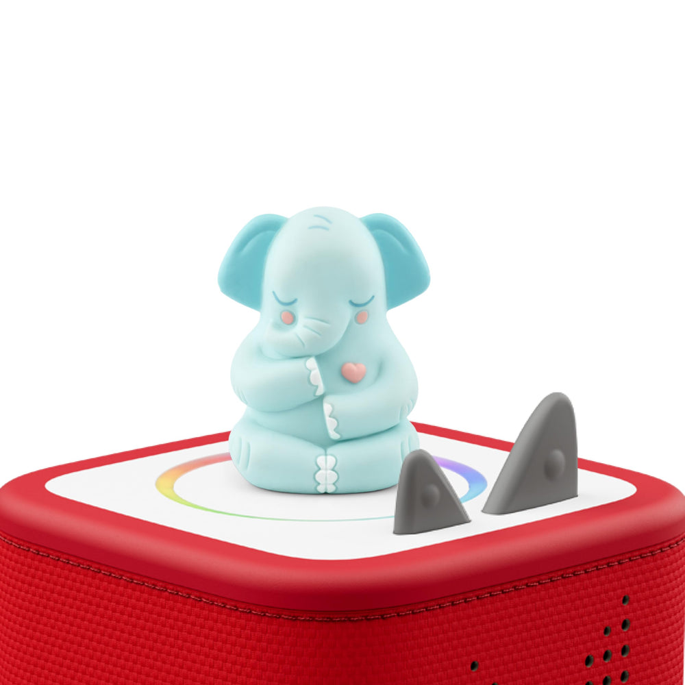 Tonies Greta Elephant exercises guide kids through calming routines and emotional awareness.