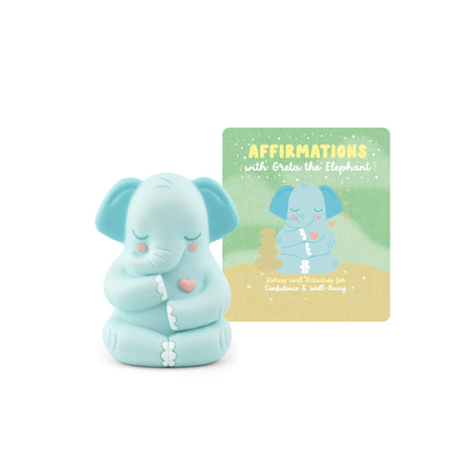 Tonies Greta Elephant figurine for mindful storytelling and confidence-building sessions.
