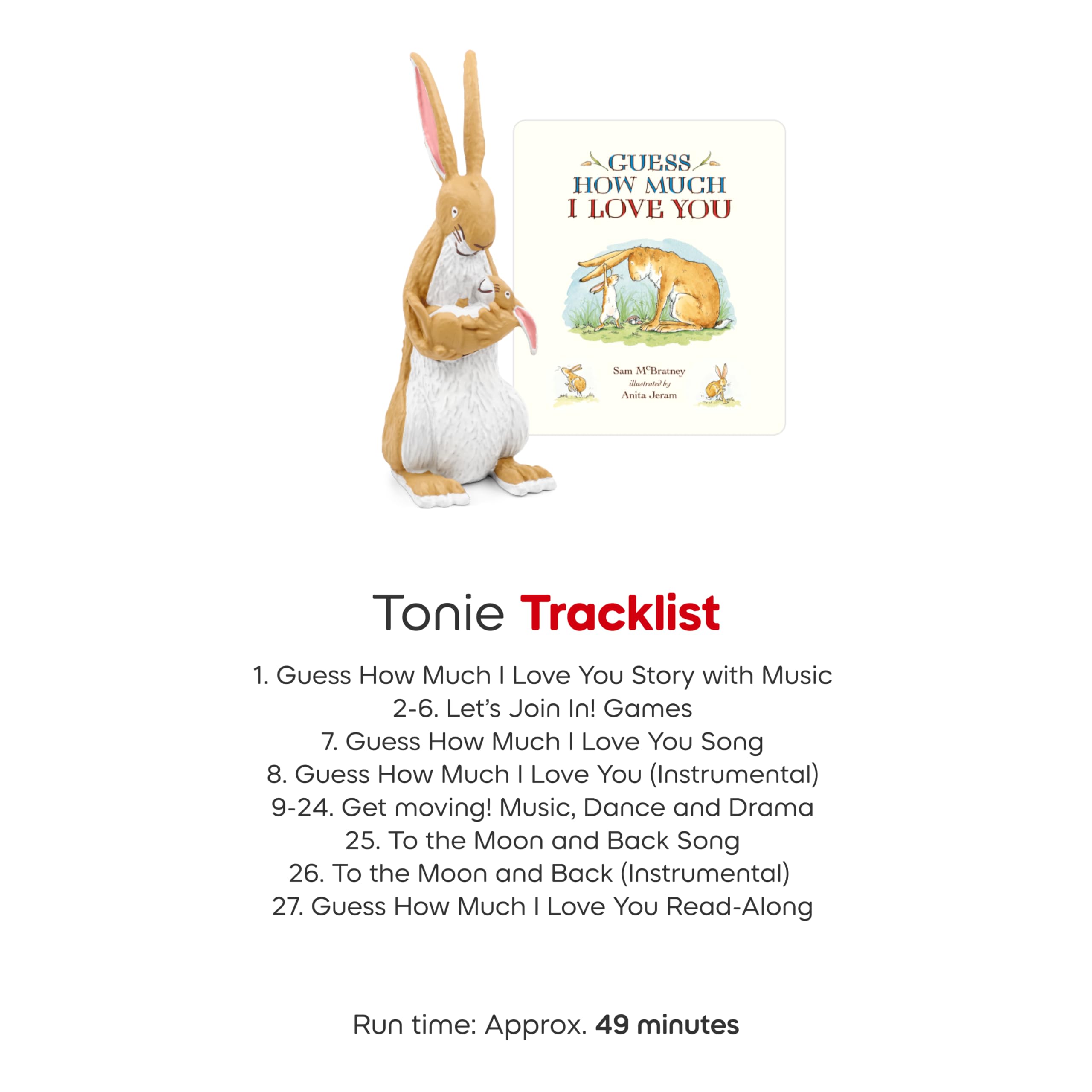 Tonies Guess How Much I Love You story booklet and content overview
