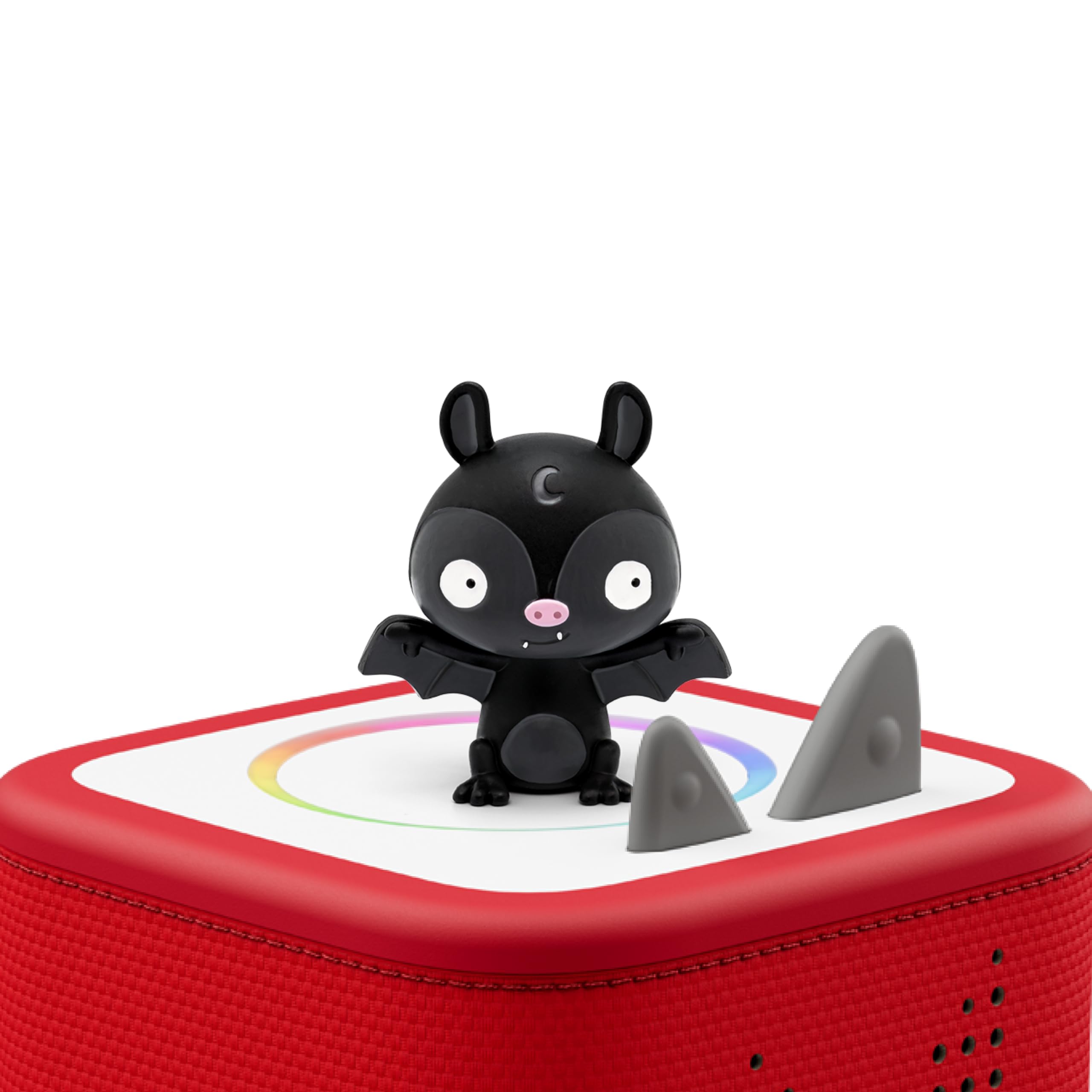 Tonies Halloween Spooky Songs figurine close-up showing friendly ghost and bat design.