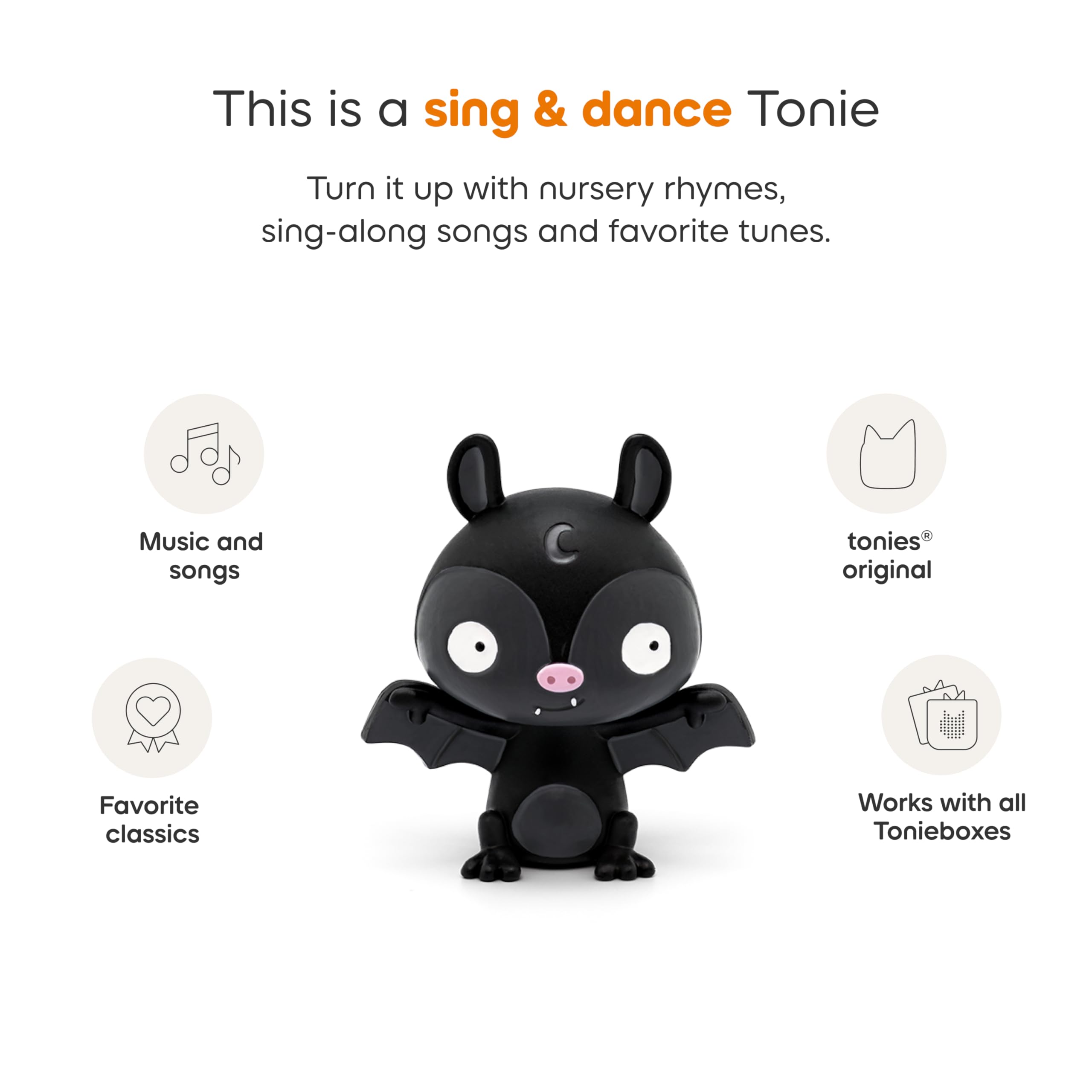 Tonies Halloween Spooky Songs ready-to-play scene with a child.