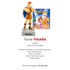 Tonies Hercules English-language content supports listening and comprehension.