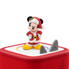 Tonies holiday Mickey around the world scene illustrating Santa's gift delivery journey.