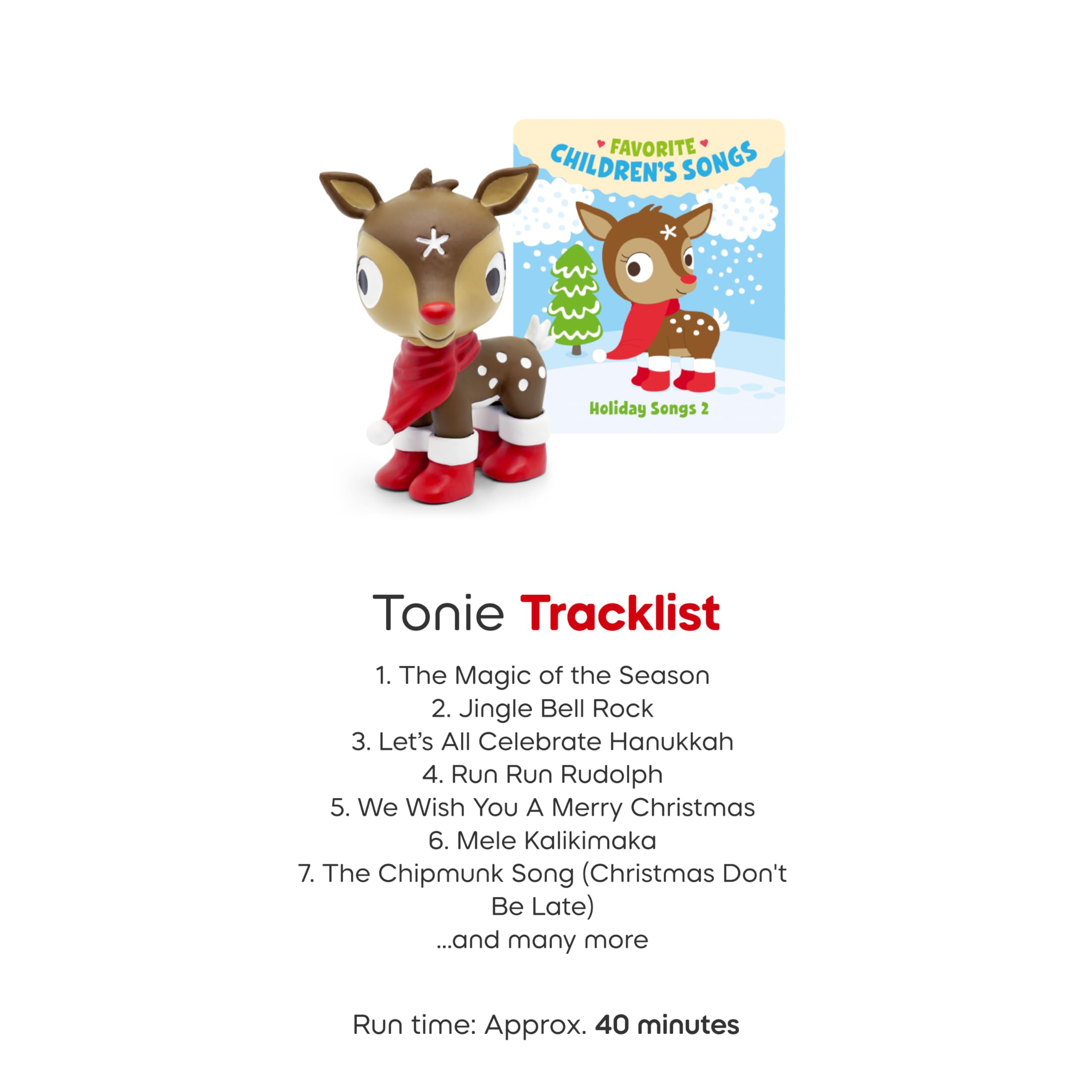 Tonies Holiday Songs Volume 2 kids listening, enjoying holiday music together.
