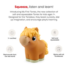 Tonies My First Tonie offers English listening for early language exploration.