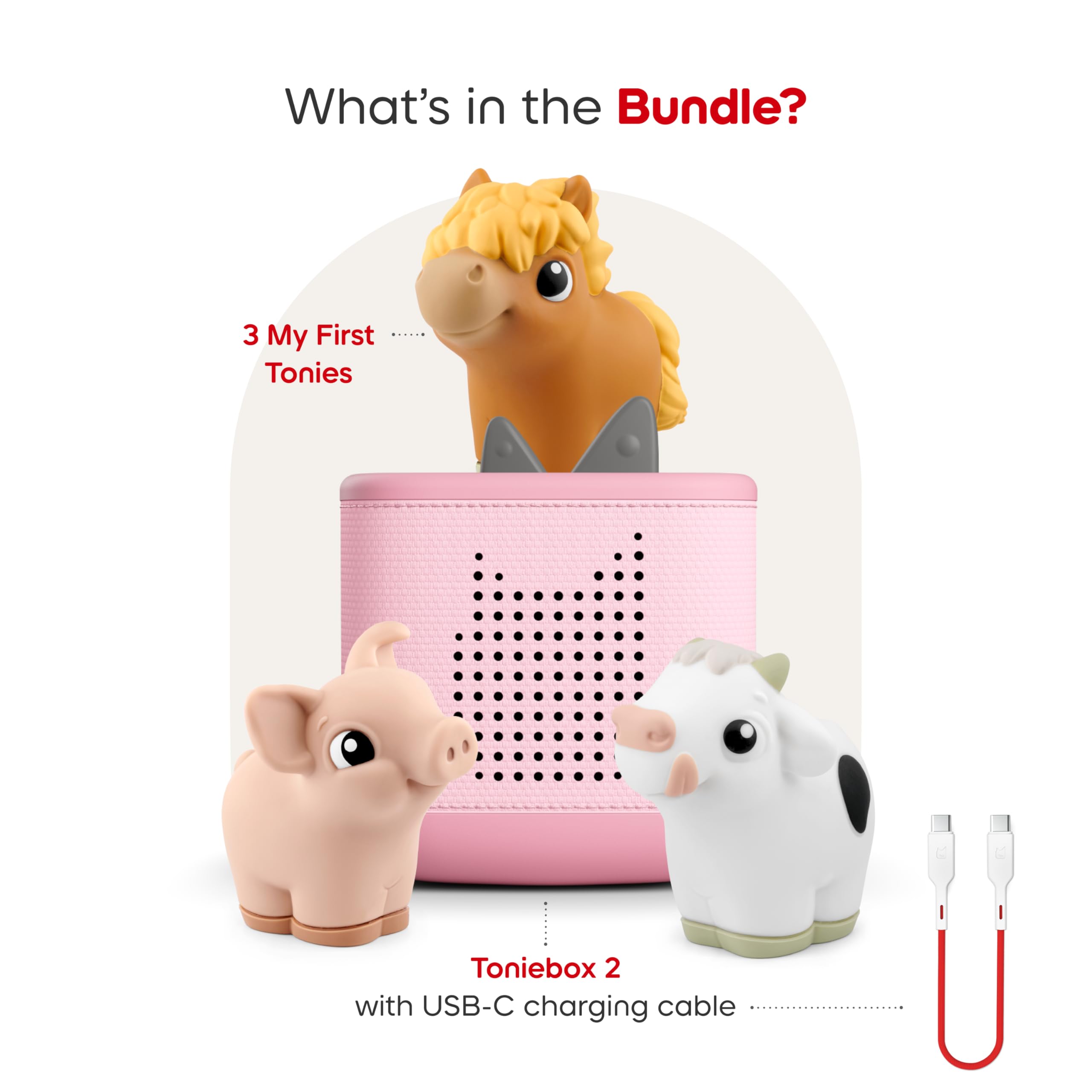 Horse Tonie featured in Farm Bundle for imaginative adventures.