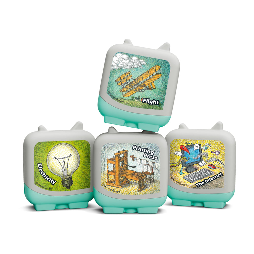 Tonies Inventions 4-Pack cover image highlighting educational storytelling for kids.