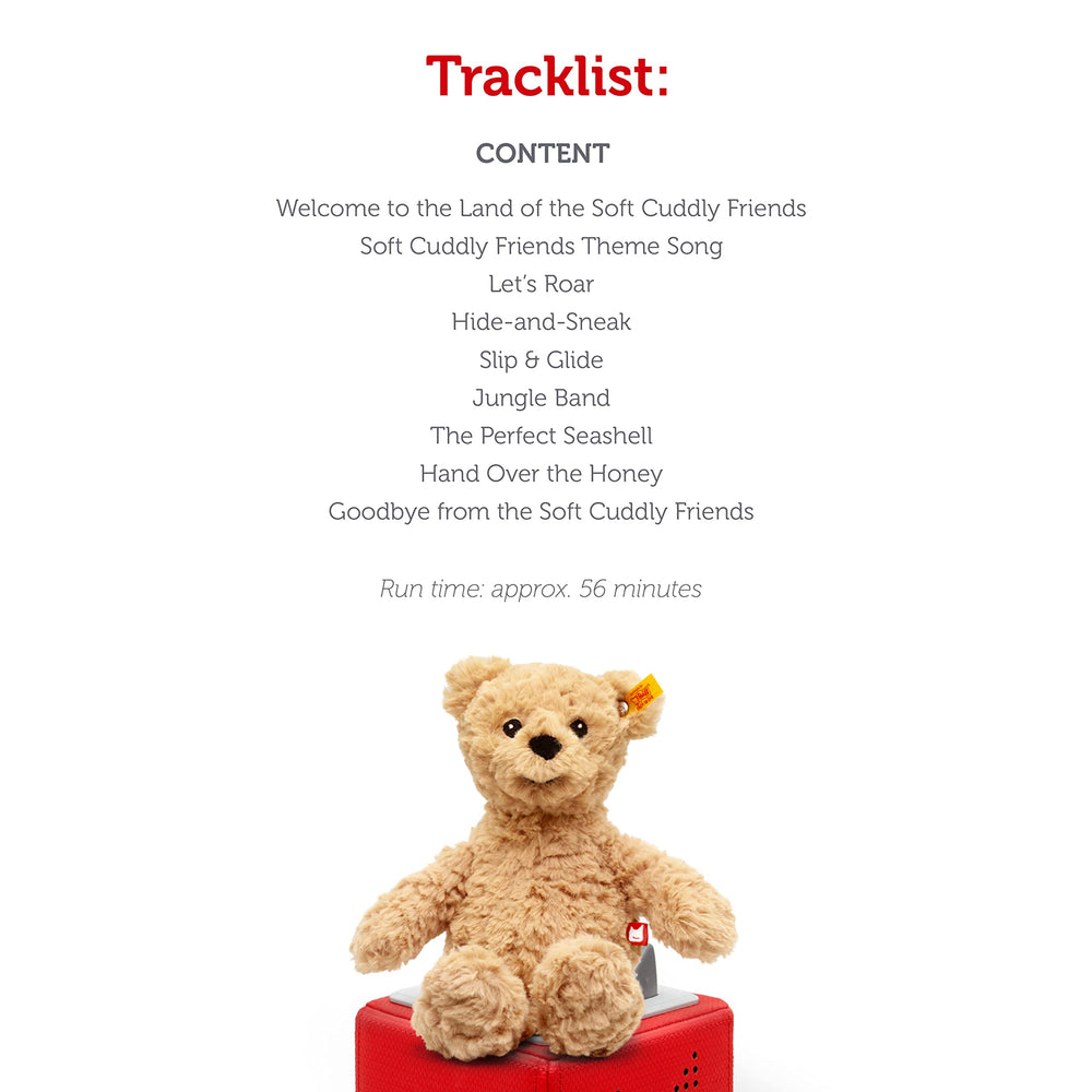 Tonies Jimmy Bear plush set for on-the-go storytelling on the Toniebox.